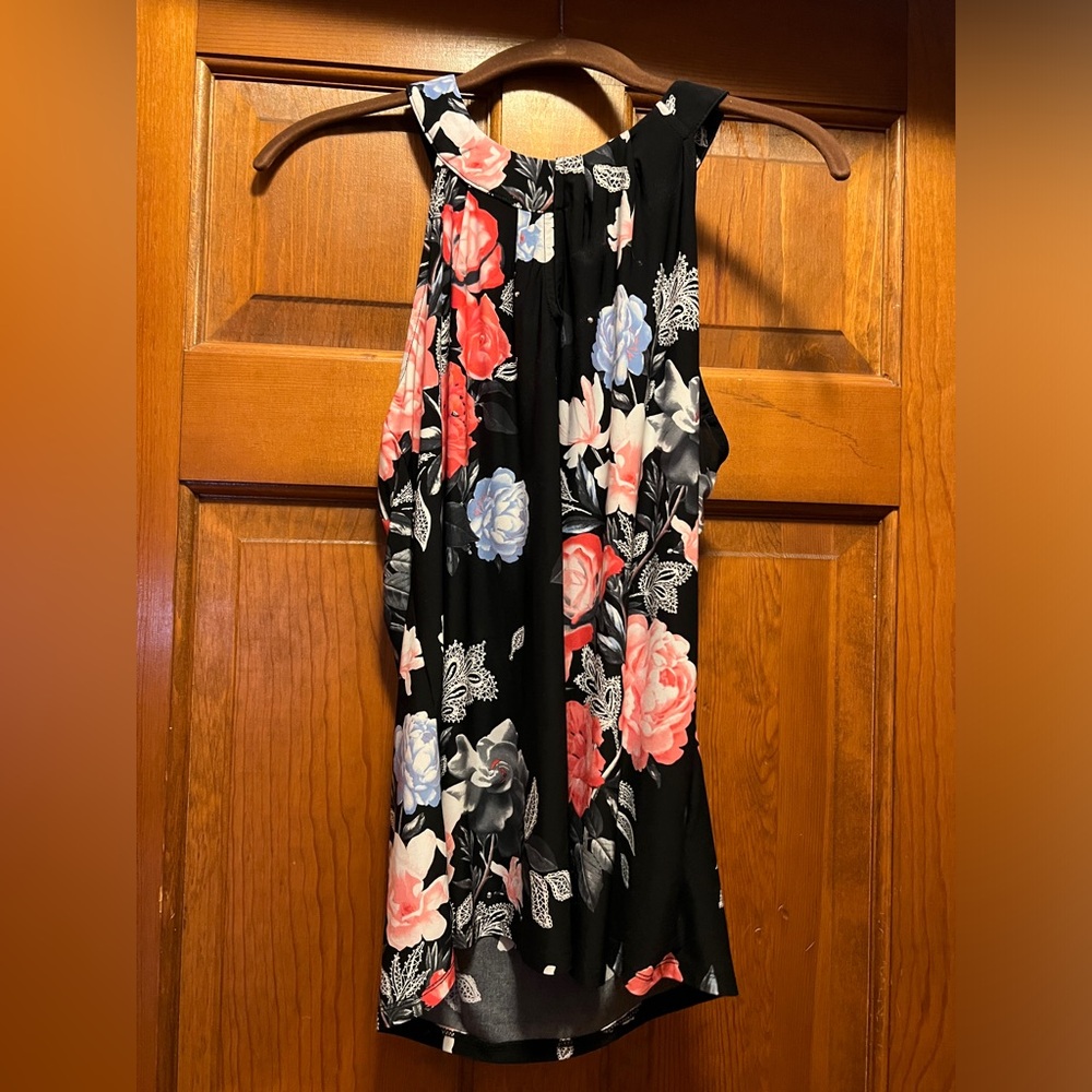 INC Floral Sleeveless Blouse